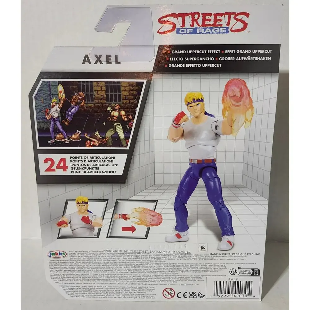 Streets of Rage Axel Action Figure JAKKS Pacific Sega Retro Video Game New
